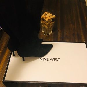 Nine West Calla Wide Calf Tall Dress Boots